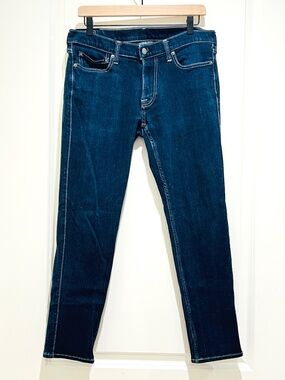 Abercrombie & Fitch Felix Blue Jean Men's 32x30 Super Skinny Stretch Dark Wash